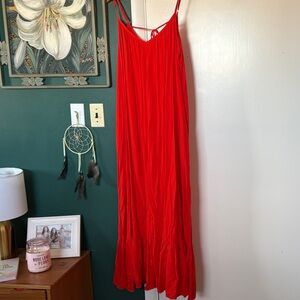 Ava & Viv Bright Red Sleeveless Dress